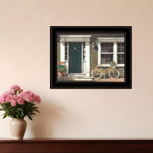 Parked Out Front  Black Framed Print Wall Art