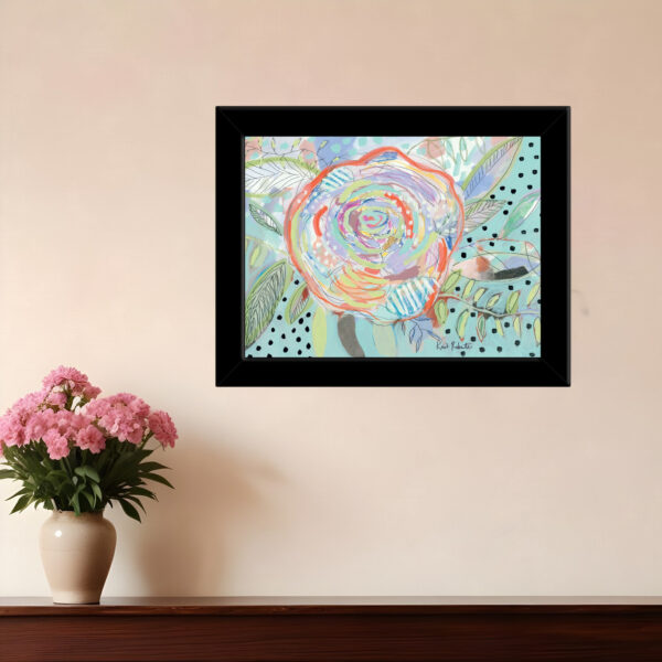Bloom for Yourself  Black Framed Print Wall Art