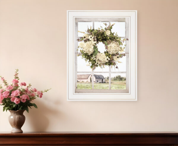 Pleasant View  White Framed Print Wall Art