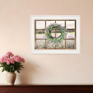 Country Gazing  White Framed Print Wall Art