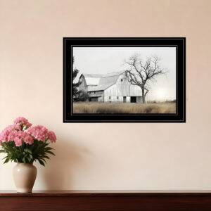 Ohio Fields I  Black Framed Print Wall Art