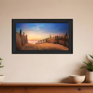 A New Day  Black Framed Print Wall Art