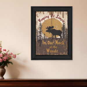 Keeping It Simple Black Framed Print Wall Art