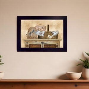 Family Still Life  Black Framed Print Wall Art