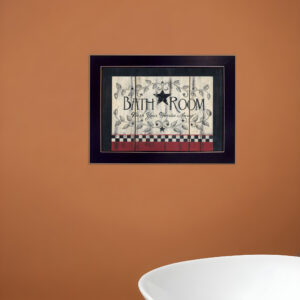 Bathroom  Black Framed Print Bathroom Wall Art