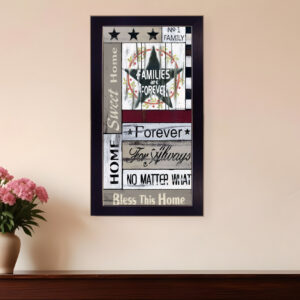 Families are Forever  Black Framed Print Wall Art
