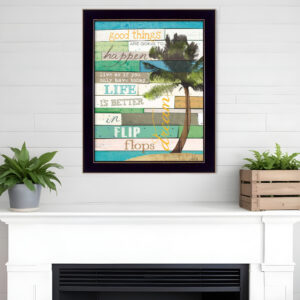 Good Things  Black Framed Print Wall Art