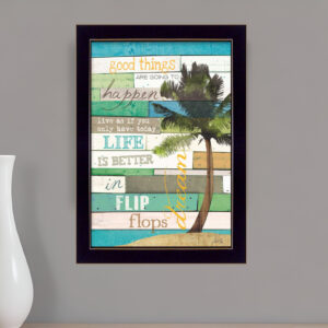 Good Things  Black Framed Print Wall Art