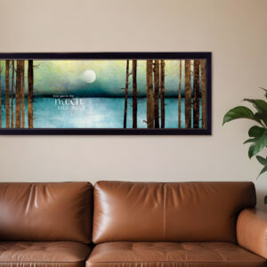 Love You to the Moon and Back  Black Framed Print Wall Art