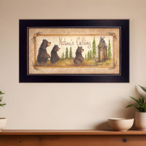 Natures Calling  Black Framed Print Wall Art