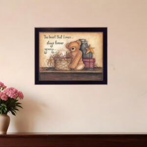 Forever Young  Black Framed Print Wall Art