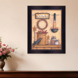 Heart of the Home  Black Framed Print Wall Art