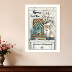 Home Sweet Home  White Framed Print Wall Art