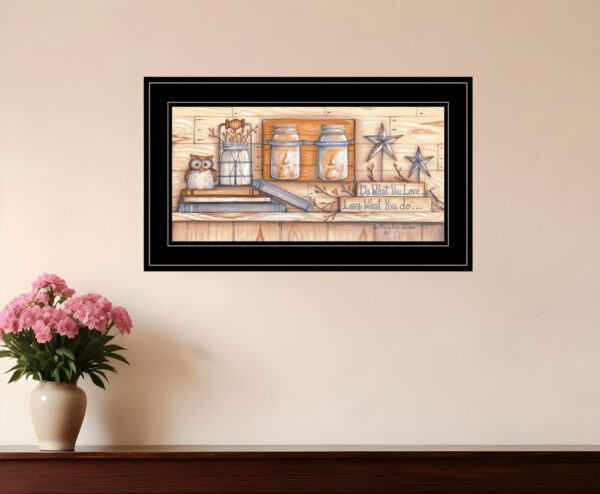 Do What You Love  Black Framed Print Wall Art