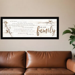 We are Family Black Framed Print Wall Art