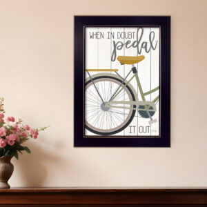 When In Doubt Black Framed Print Wall Art