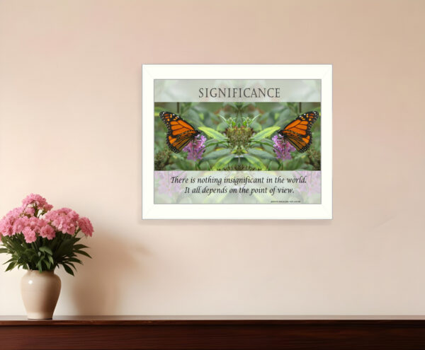 Significance  White Framed Print Wall Art