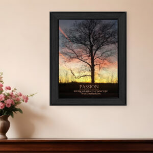 Passion  Black Framed Print Wall Art