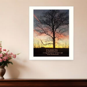 Passion  White Framed Print Wall Art