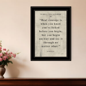Book Quote VI  Black Framed Print Wall Art