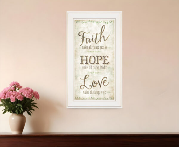 Faith  White Framed Print Wall Art