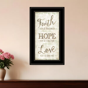 Faith  Black Framed Print Wall Art