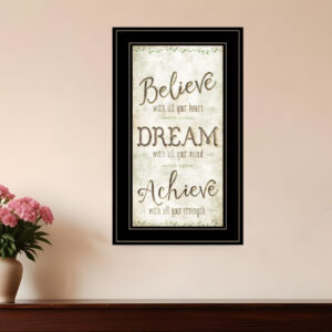 Believe  Black Framed Print Wall Art