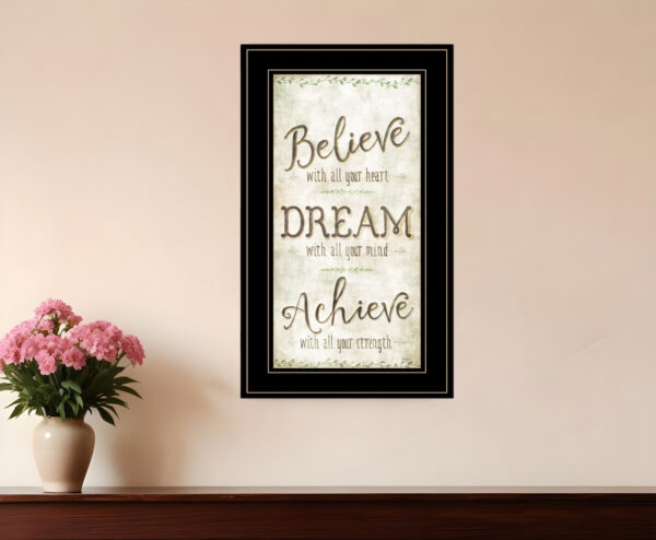 Believe  Black Framed Print Wall Art