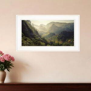 Land of the Hobbits Martin Podt Ready to Hang Framed Print White Frame White Framed Print Wall Art