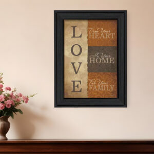 Love  Black Framed Print Wall Art