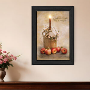Say A Prayer  Black Framed Print Wall Art