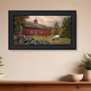 The Lone Gazer Black Framed Print Wall Art