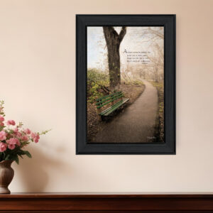 Through the Mist Black Framed Print Wall Art