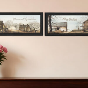 Set Of Two Farms Black Framed Print Wall Art