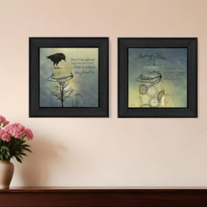 Set Of Two Glass Jars Black Framed Print Kitchen Wall Art