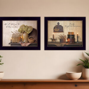 Set Of Two Keepsake Treasures Black Framed Print Wall Art