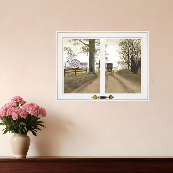 Heading Home  White Framed Print Wall Art