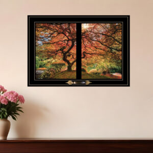 First Colors of Fall I  Black Framed Print Wall Art