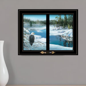 The Lookout  Black Framed Print Wall Art