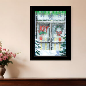 Christmas Joy  Black Framed Print Wall Art