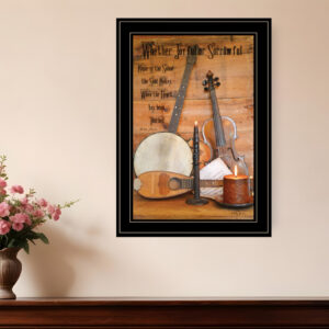 Music  Black Framed Print Wall Art