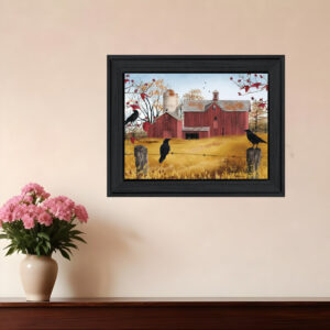Autumn Gold  Black Framed Print Wall Art