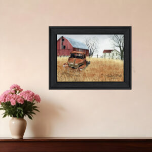 Granddads Old Truck  Black Framed Print Wall Art