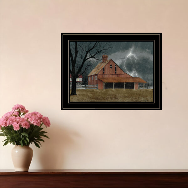 Dark and Stormy Night  Black Framed Print Wall Art