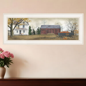 Pumpkins For Sale  White Framed Print Wall Art