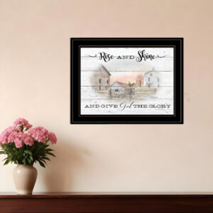 Rise And Shine  Black Framed Print Wall Art