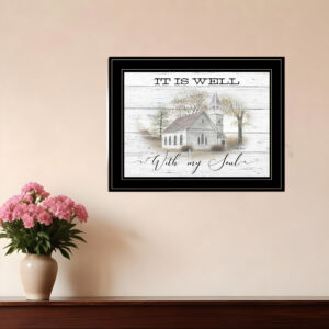 It Is Well  Black Framed Print Wall Art
