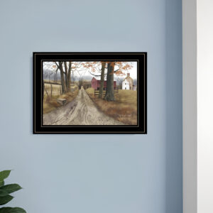 The Road Home  Black Framed Print Wall Art