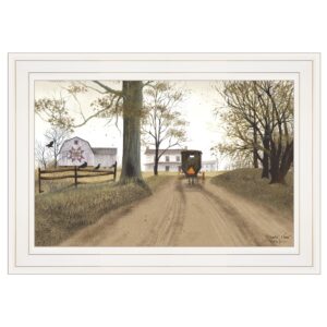 Headin Home  White Framed Print Wall Art