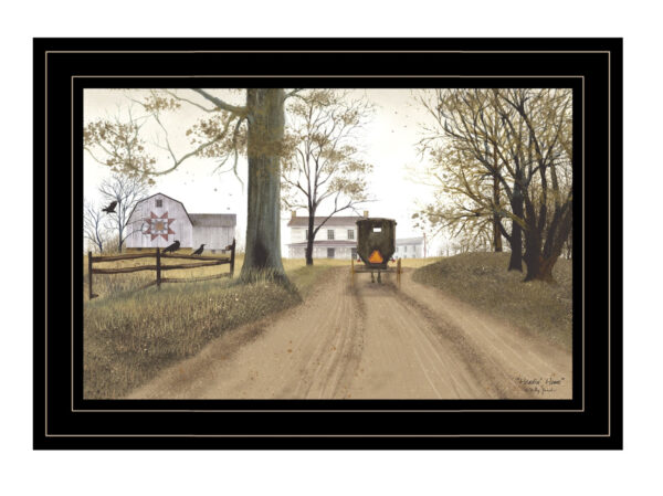 Headin Home  Black Framed Print Wall Art